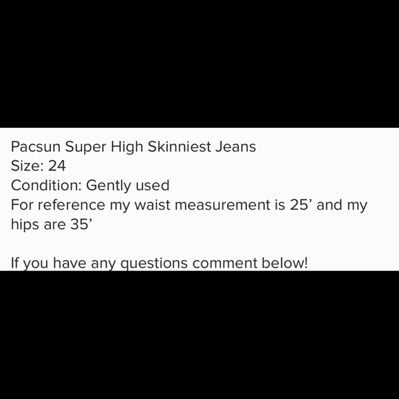Pacsun super high rise skinniest jeans! - Picture 7 of 7